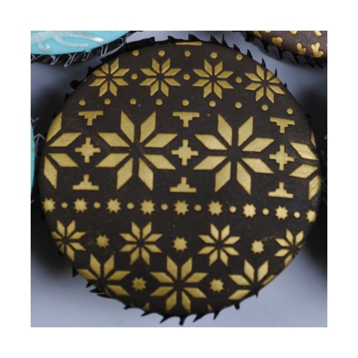 Scandi Snowflake Stencil A6 – Schneeflocken & Wintermuster für Kekse & Torten | Bakeria