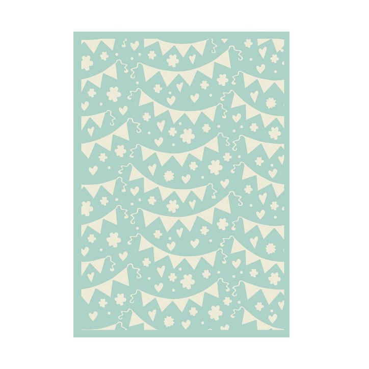 Tortenstencil Bunting Stencil – Party Girlanden & Buntings für Torten & Cupcakes | Bakeria