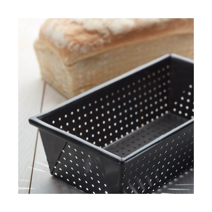 Crustybackform - perforierte Kastenform ideal für knusprige Brote, Stollen und Pasteten