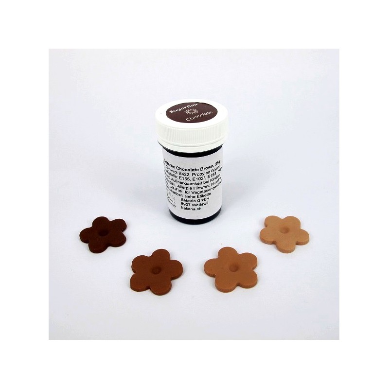 Sugarflair Spectral Paste Colour - Chocolate Brown, 25g