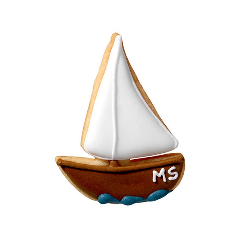 Birkmann Sailing Boat Cookie Cutter, 6.5cm