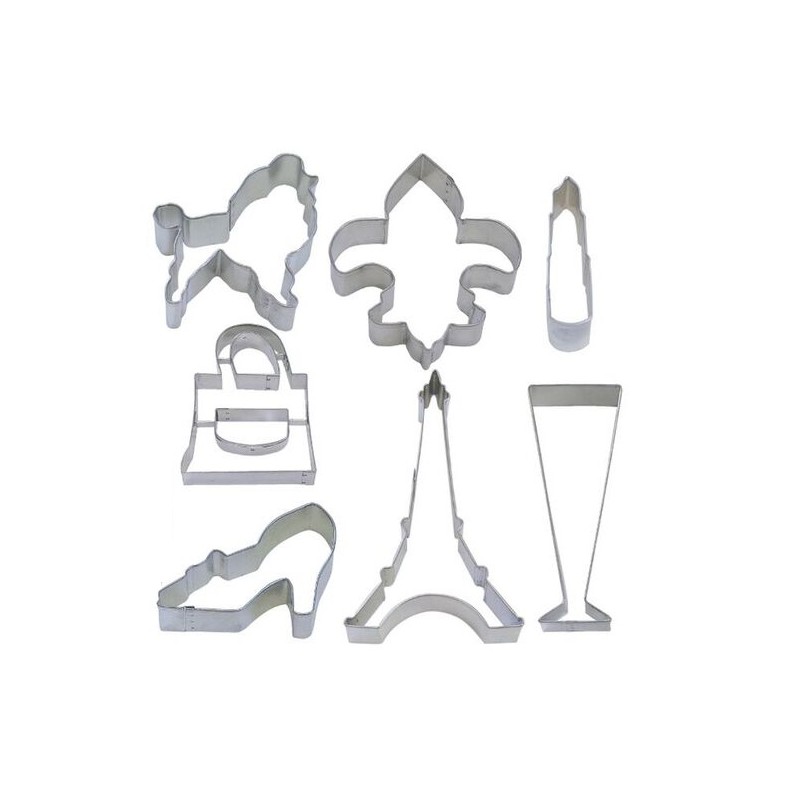 Anniversary House Parisienne Cookie Cutters, 7 pcs