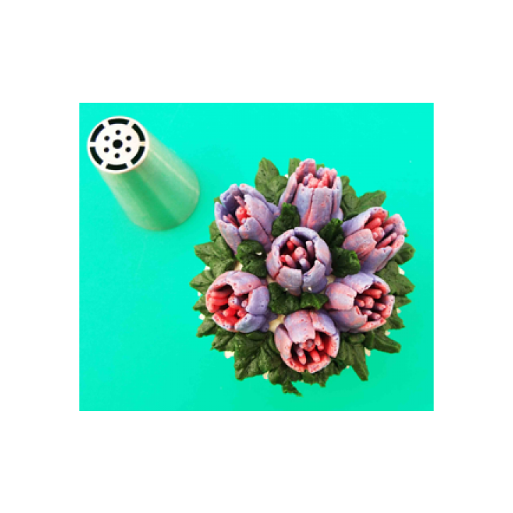 Specimen Rose Piping Tip – Russian Flowr Tip - For Beautiful Buttercream Roses on Cupcakes