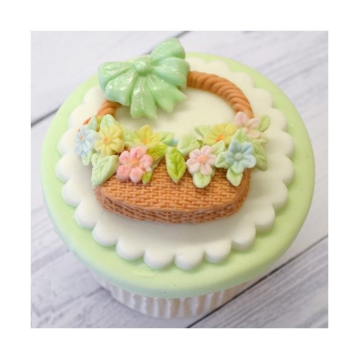 Katy Sue Designs Korb und Blumen Silikonprägeform Katy Sue Designs Korb und Blumen Silikonprägeform