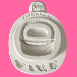 Katy Sue Designs Basket and Flowers Silicone Mould