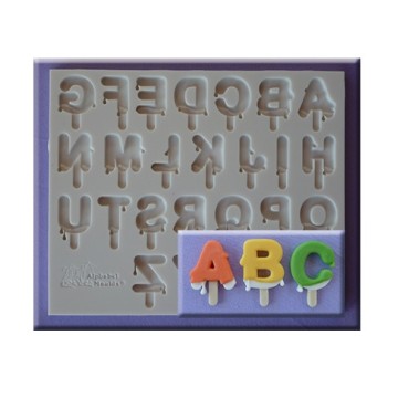 Alphabet Moulds Lolly Alphabet Silikonform, 29mm