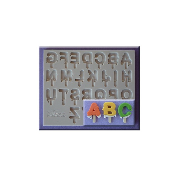 Alphabet Moulds Lolly Alphabet Silikonform – Buchstaben in Eis-Design für Cupcakes & Torten 🍦