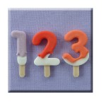 Alphabet Moulds Lolly Numbers Silicone Mould, 29mm