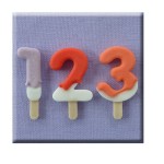 Alphabet Moulds Lolly Zahlen Silikonform, 29mm