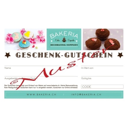 Geschenkgutschein Backen