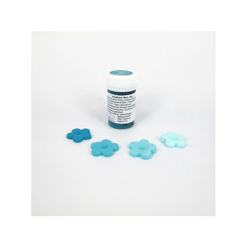 Sugarflair Paste Pastel Colour -  Kingfisher Blue, 25g