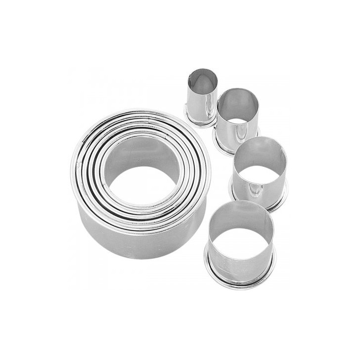 Birkmann Easy Baking Circle Cutter Set – 10-Piece for Cookies, Fondant & Desserts 🍪