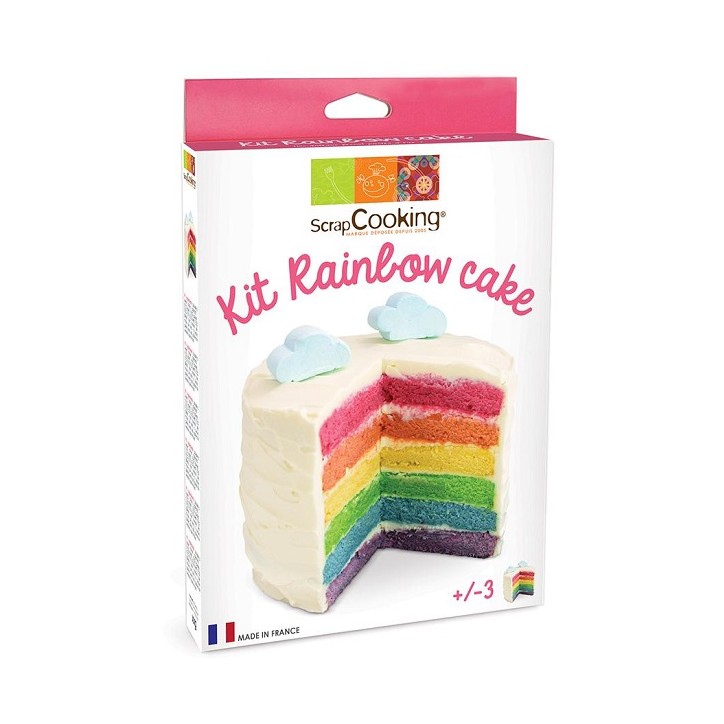 Coloured Baking Powder Rainbow Cake Kit Coloured Baking Powder Rainbow Cake Kit
