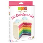 ScrapCooking Kit Rainbow Cake - 4x10g Colored baking powder