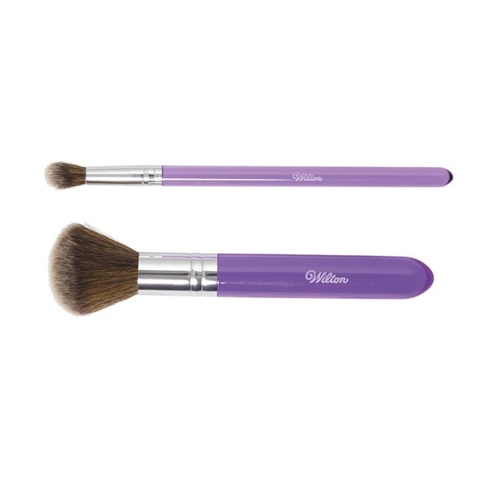 Wilton Dusting Pinsel Set – 2 Profi-Puderpinsel für Torten & Dekorationen 🖌️