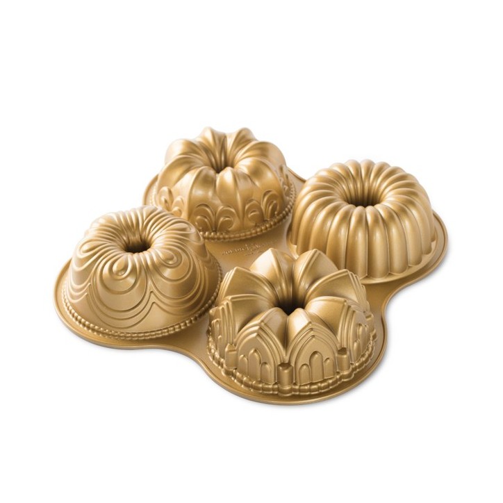 Nordic Ware Bundt Quartet Pan – Bake Four Mini Bundts at Once