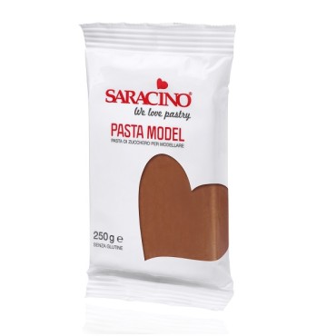 Glutenfreie Modelliermasse Braun - Schokoladen Paste Saracino - essbare Modelliermasse Braun