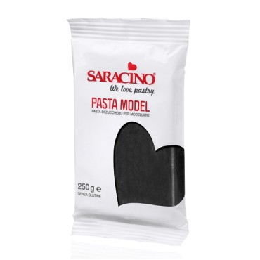 Black Modellingpaste Saracino - Black Saracino Modelling Paste - Professional Modelling Paste Black Cake Design