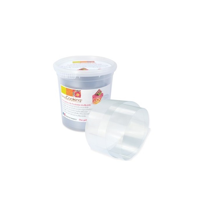 ScrapCooking Acetate Cake Collar 8 cm x 3 m – For Perfect Cake Edges