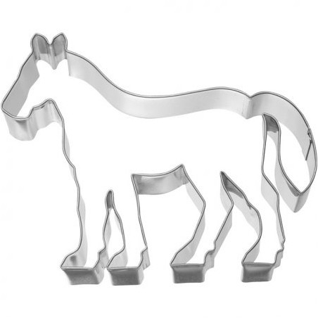 Birkmann Pferde-Ausstechform 12 cm – Ausstecher Pferd im Stand für Kekse & Fondant
