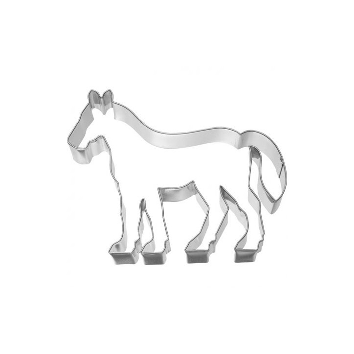 Birkmann Pferde-Ausstechform 12 cm – Ausstecher Pferd im Stand für Kekse & Fondant