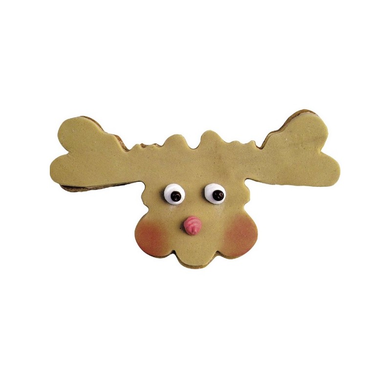 Städter Moose Head Shaped Metal Cookie Cutter, 6cm