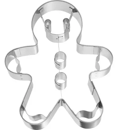 Birkmann Gingerman Cookie Cutter with Embossing – 12cm