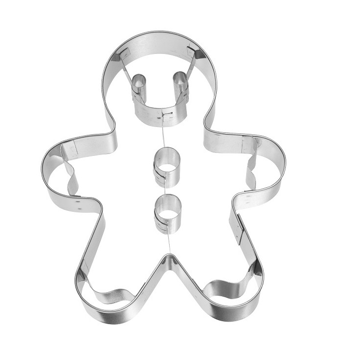 Birkmann Gingerman Cookie Cutter with Embossing – 12cm