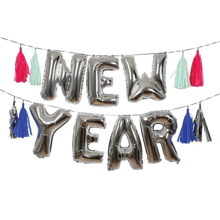 Meri Meri NEW YEAR Foil Balloon Kit