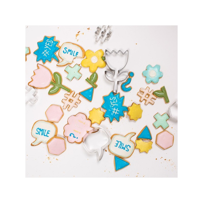 Meri Meri Speech Bubble Cookie Cutter Set, 3 pcs