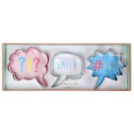 Meri Meri Speech Bubble Cookie Cutter Set, 3 pcs