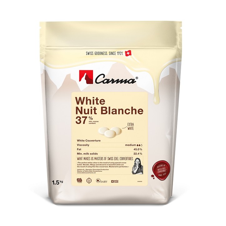 Weisse Kuvertüre Nuit Blanche Swiss Top Couverture Tropfen Weisse Kuvertüre Nuit Blanche Swiss Top Couverture Tropfen