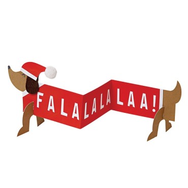 Christmas Card Sausage Dog