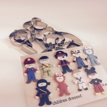 Children Dressed Cookie Cutter