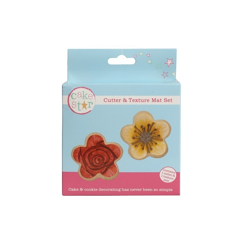 Cake Star Flower Cookie Cutter Texture Set