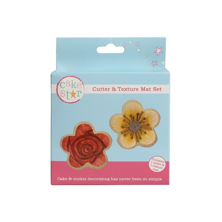 Cake Star Flower Cookie Cutter Texture Set Cake Star Flower Cookie Cutter Texture Set