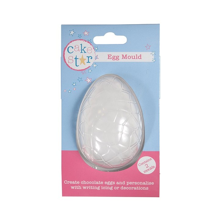 Cake Star Small Easter Egg Mould – 2 Half Shells for Chocolate Eggs