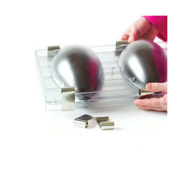 Decora Clips for Polycarbonate Chocolate Moulds – 4pcs | 3D Chocolate Mould Accessory Decora Clips for Polycarbonate Chocolate Moulds – 4pcs | 3D Chocolate Mould Accessory