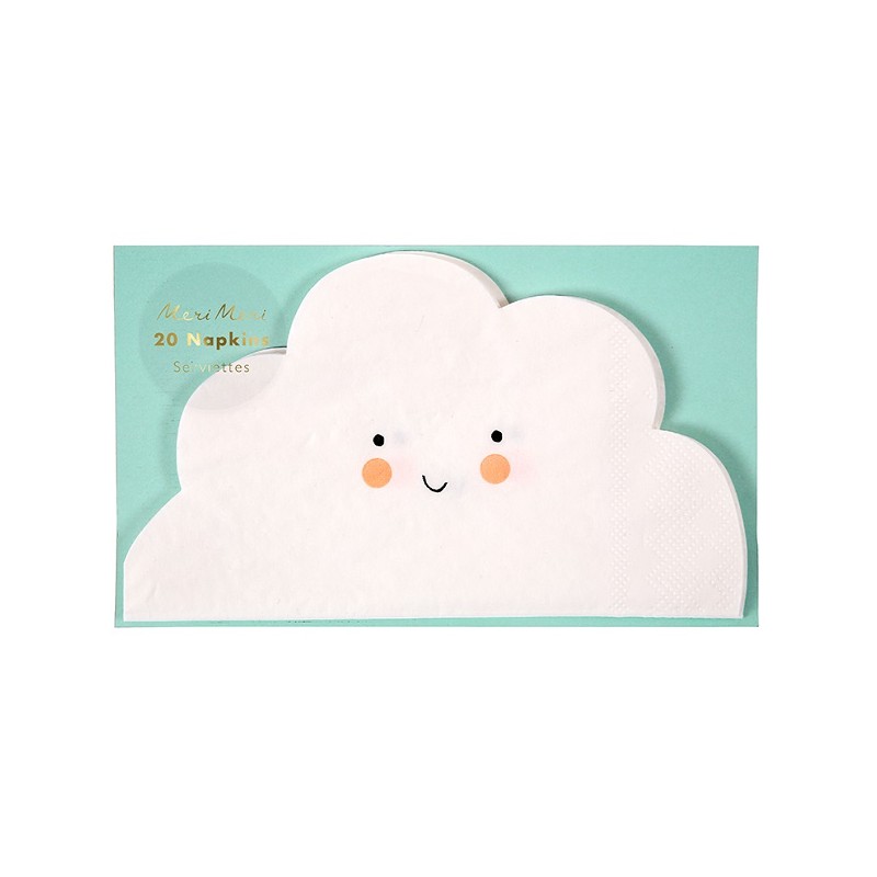 Meri Meri Cloud Shaped Napkins, 20 pcs