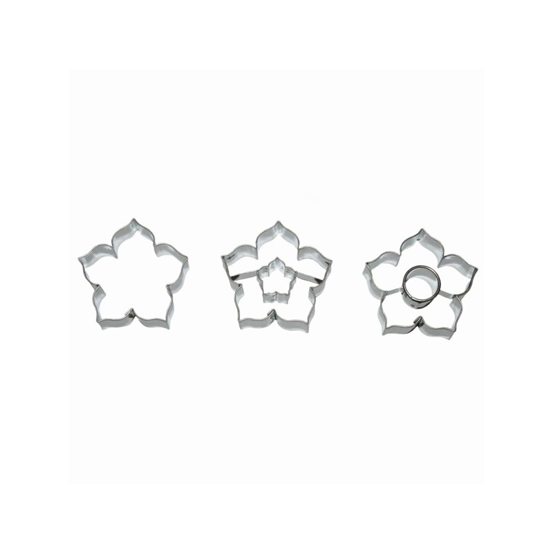 Lily Linzer Cookie Cutter Set, 3 pcs