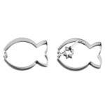 Fish Linzer Cookie Cutter Set, 2 pcs