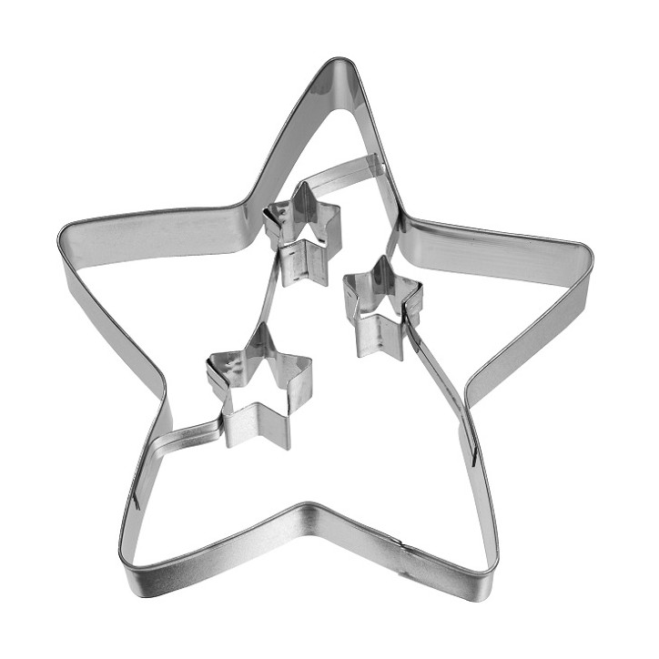 Birkmann Weihnachts-Stern Ausstecher 10.5cm – Guetzliausstecher mit Prägung