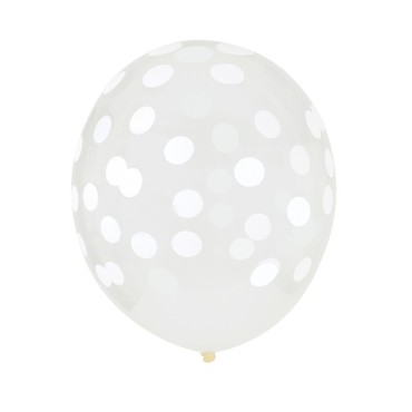 Weisse Confetti Ballons