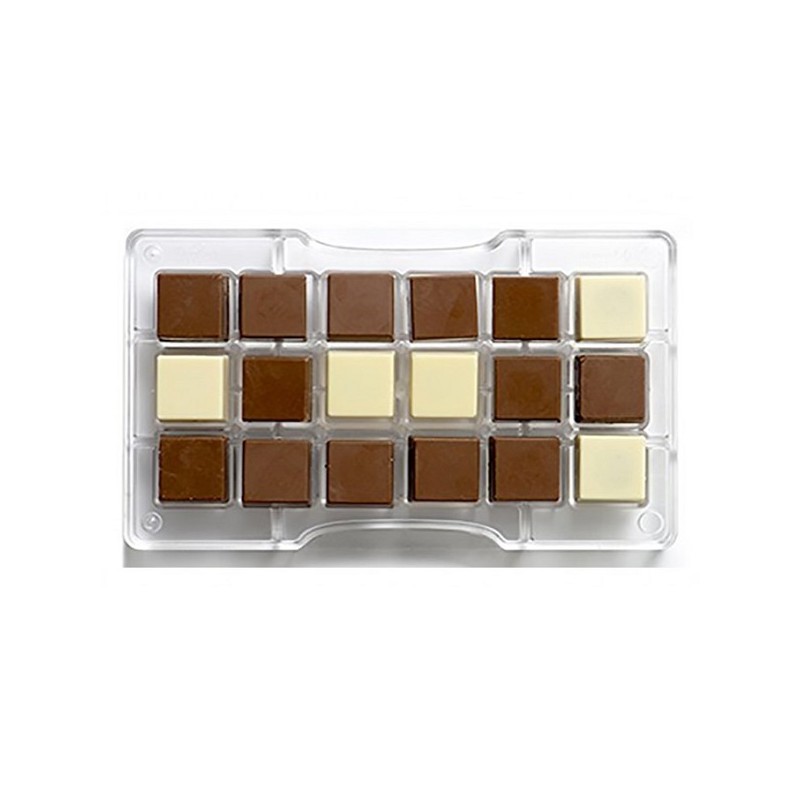 Decora Square Chocolate Mould, 25mm