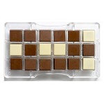 Decora Profi Schokoladenform Quadrate, 25mm
