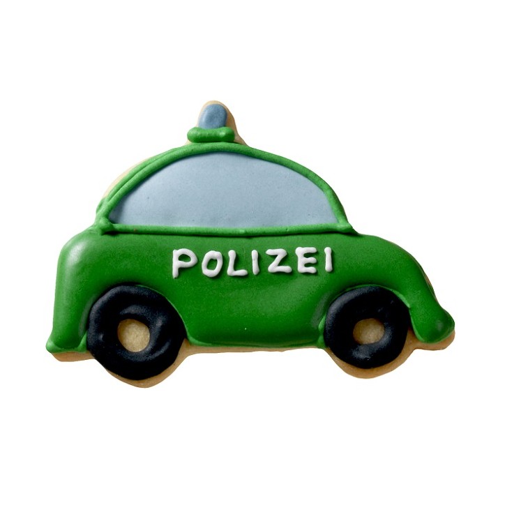Polizeiauto Ausstecher Birkmann – Polizei Guetzli für Kindergeburtstag