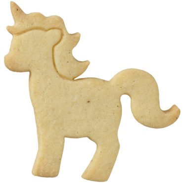 Unicorn Cookie Cutter with Imprint