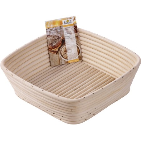 Birkmann Gärkörbchen eckig 23x23cm – aus Peddigrohr für Brote