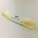 Decora Double Satin Ribbon Creme White, 15mm x 5m