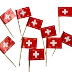 Swiss Flag Toothpick Topper, 30 pcs